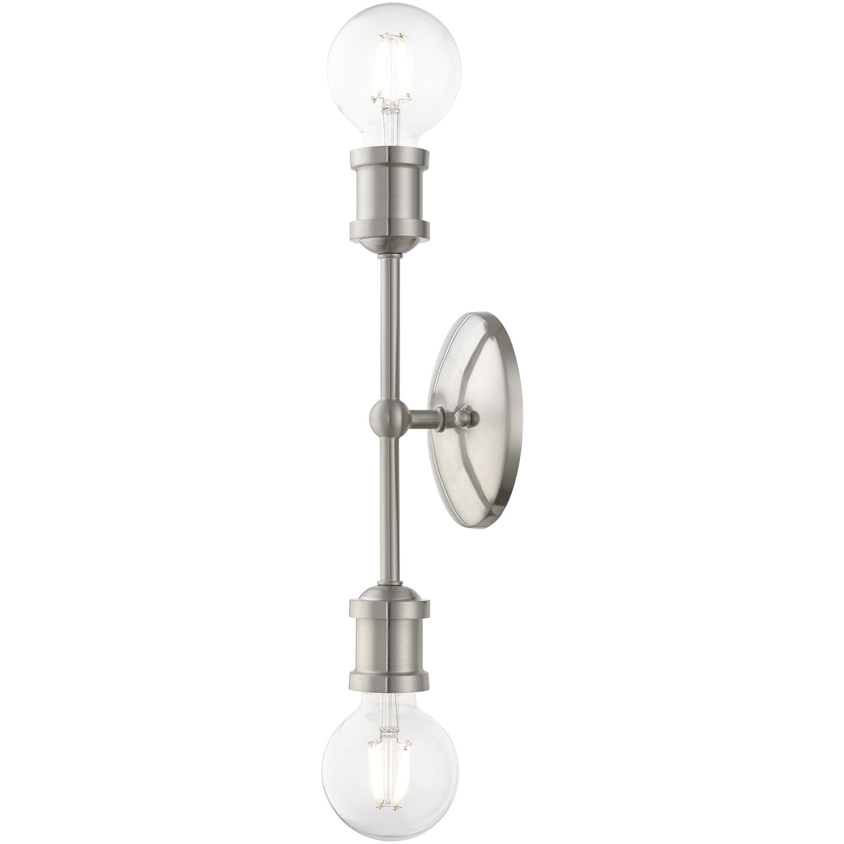 Lansdale 2 Light 5 inch Brushed Nickel Vanity Sconce Wall Light