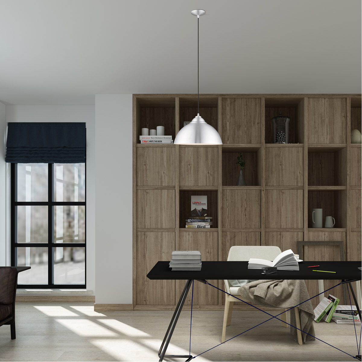 Allison 1 Light 16 inch Brushed Aluminum Mini Pendant Ceiling Light