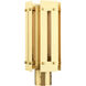 Utrecht 1 Light 16 inch Satin Brass Outdoor Post Top Lantern