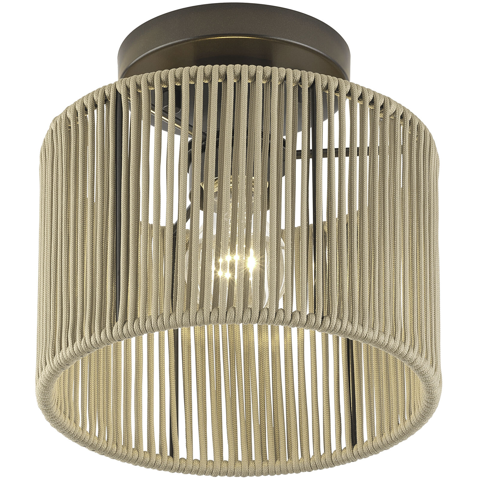Acordia 1 Light 8.5 inch English Bronze Semi Flush Mount Ceiling Light, Small