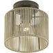 Acordia 1 Light 8.5 inch English Bronze Semi Flush Mount Ceiling Light, Small