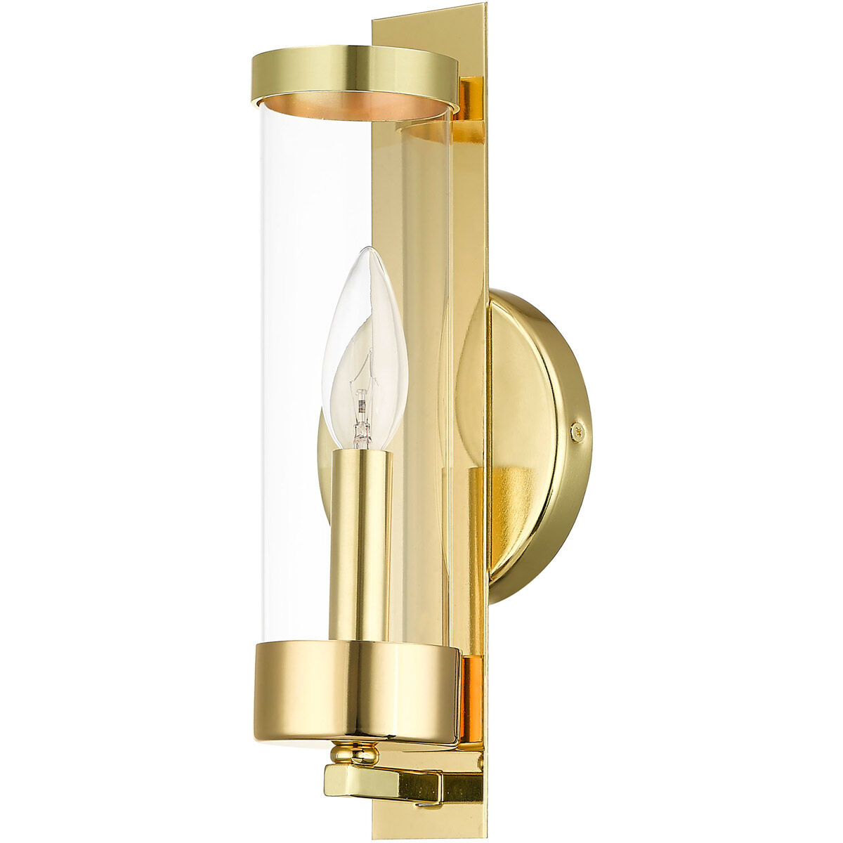 Castleton 1 Light 5 inch Polished Brass ADA ADA Wall Sconce Wall Light