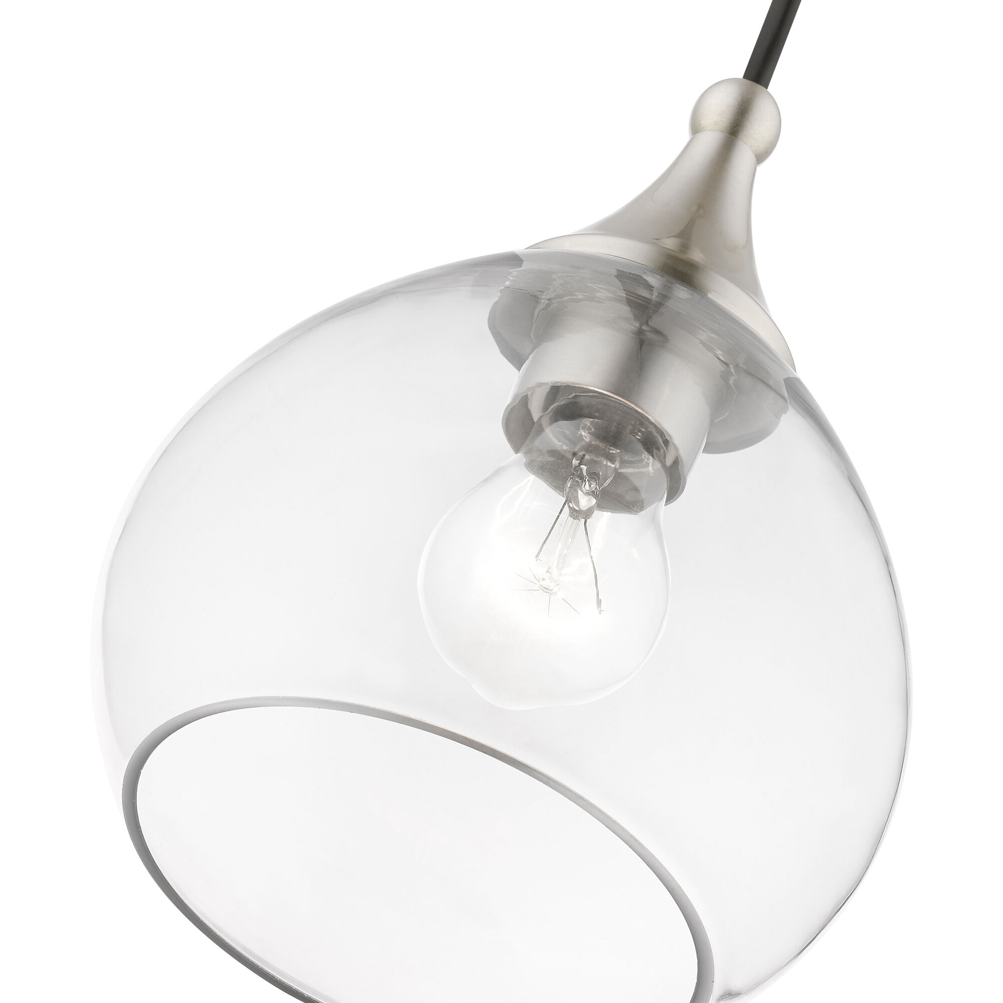 Catania 1 Light 7 inch Brushed Nickel Mini Pendant Ceiling Light