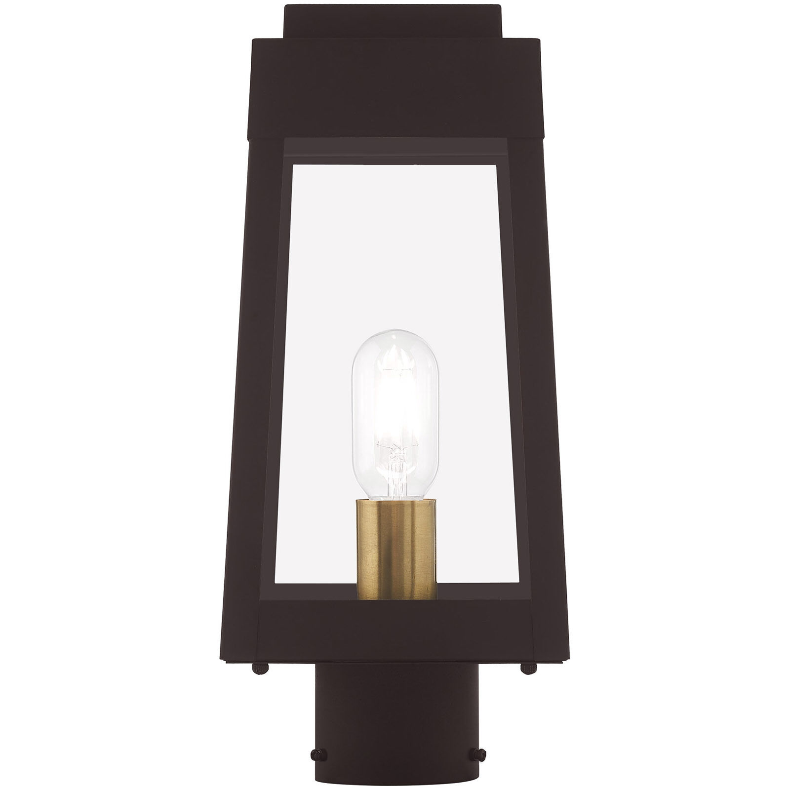 Oslo 1 Light 15 inch Bronze Outdoor Post Top Lantern