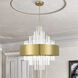 Orenburg 14 Light 35 inch Natural Brass Large Pendant Chandelier Ceiling Light