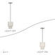 Monroe 1 Light 7 inch Brushed Nickel Mini Pendant Ceiling Light