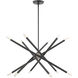 Soho 12 Light 28 inch Scandinavian Gray Chandelier Ceiling Light 