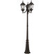 Hamilton 3 Light 86 inch Bronze Outdoor 3 Head Post