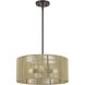 Acordia 3 Light 18 inch English Bronze Pendant Chandelier Ceiling Light