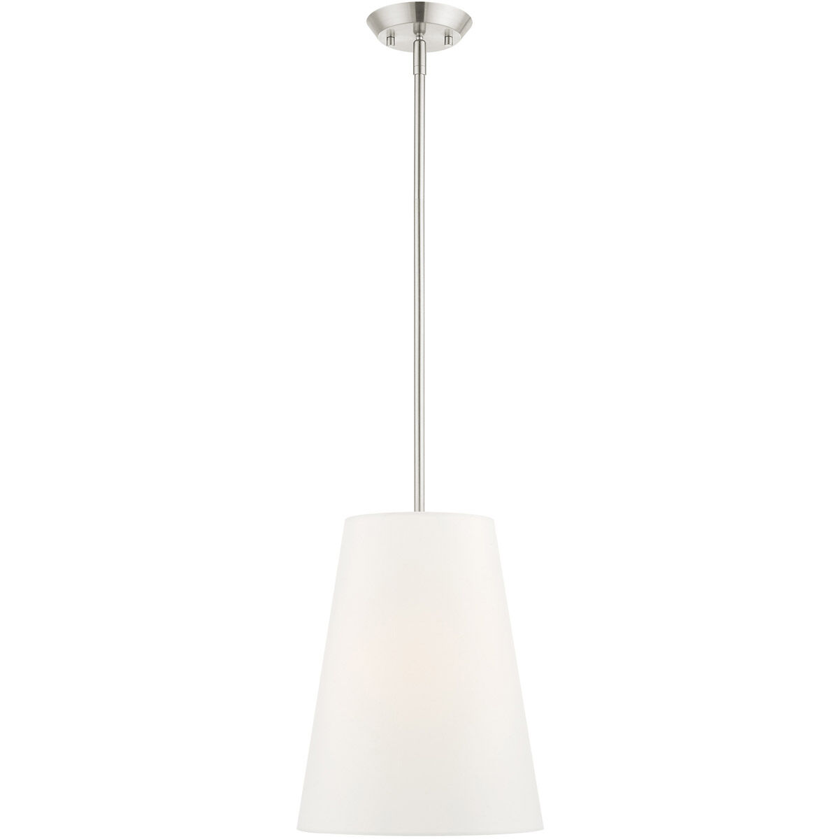 Prato 1 Light 11 inch Brushed Nickel Pendant Ceiling Light