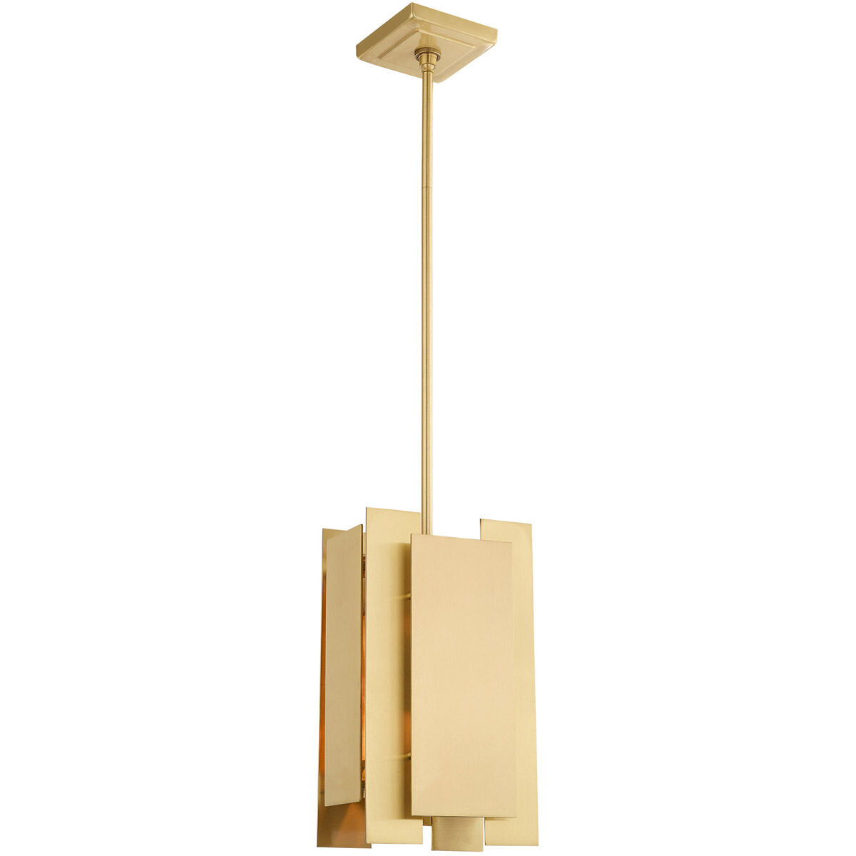 Varick 1 Light 7 inch Satin Brass Mini Pendant Ceiling Light