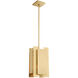 Varick 1 Light 7 inch Satin Brass Mini Pendant Ceiling Light
