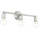 Lansdale 3 Light 20 inch Brushed Nickel Vanity Sconce Wall Light