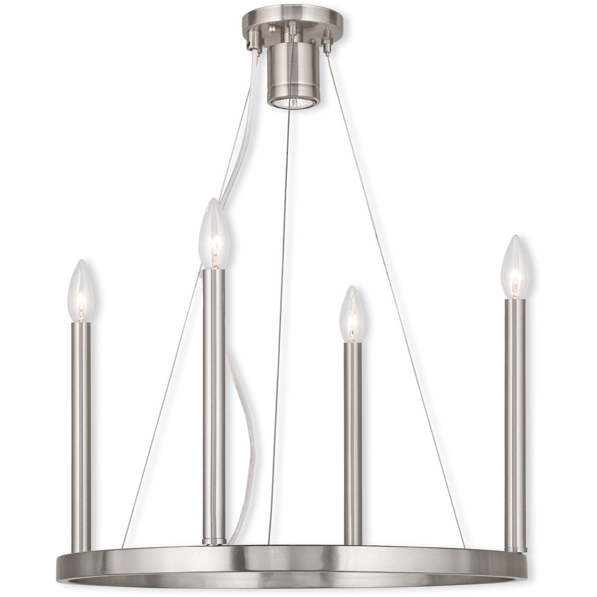 Alpine 5 Light 20 inch Brushed Nickel Chandelier Ceiling Light