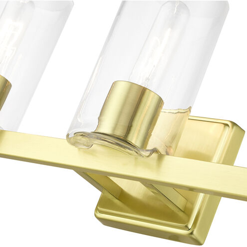 Clarion 3 Light 23 inch Satin Brass Vanity Sconce Wall Light