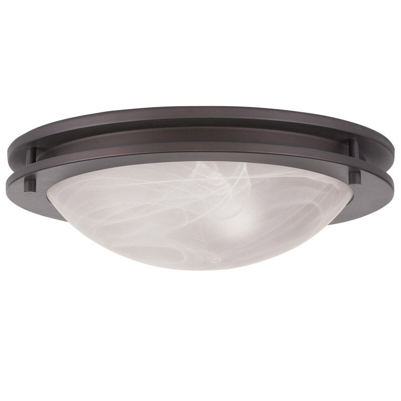 Ariel 2 Light 13 inch Bronze Flush Mount Ceiling Light