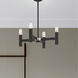 Copenhagen 4 Light 20 inch Black Mini Chandelier Ceiling Light
