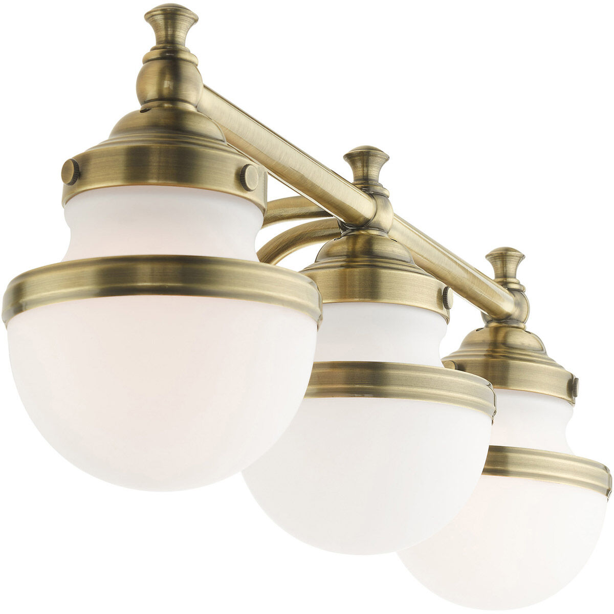 Oldwick 3 Light 24 inch Antique Brass Vanity Sconce Wall Light