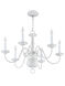 Williamsburgh 6 Light 24 inch White Chandelier Ceiling Light