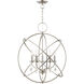 Aria 5 Light 22 inch Brushed Nickel Chandelier Ceiling Light