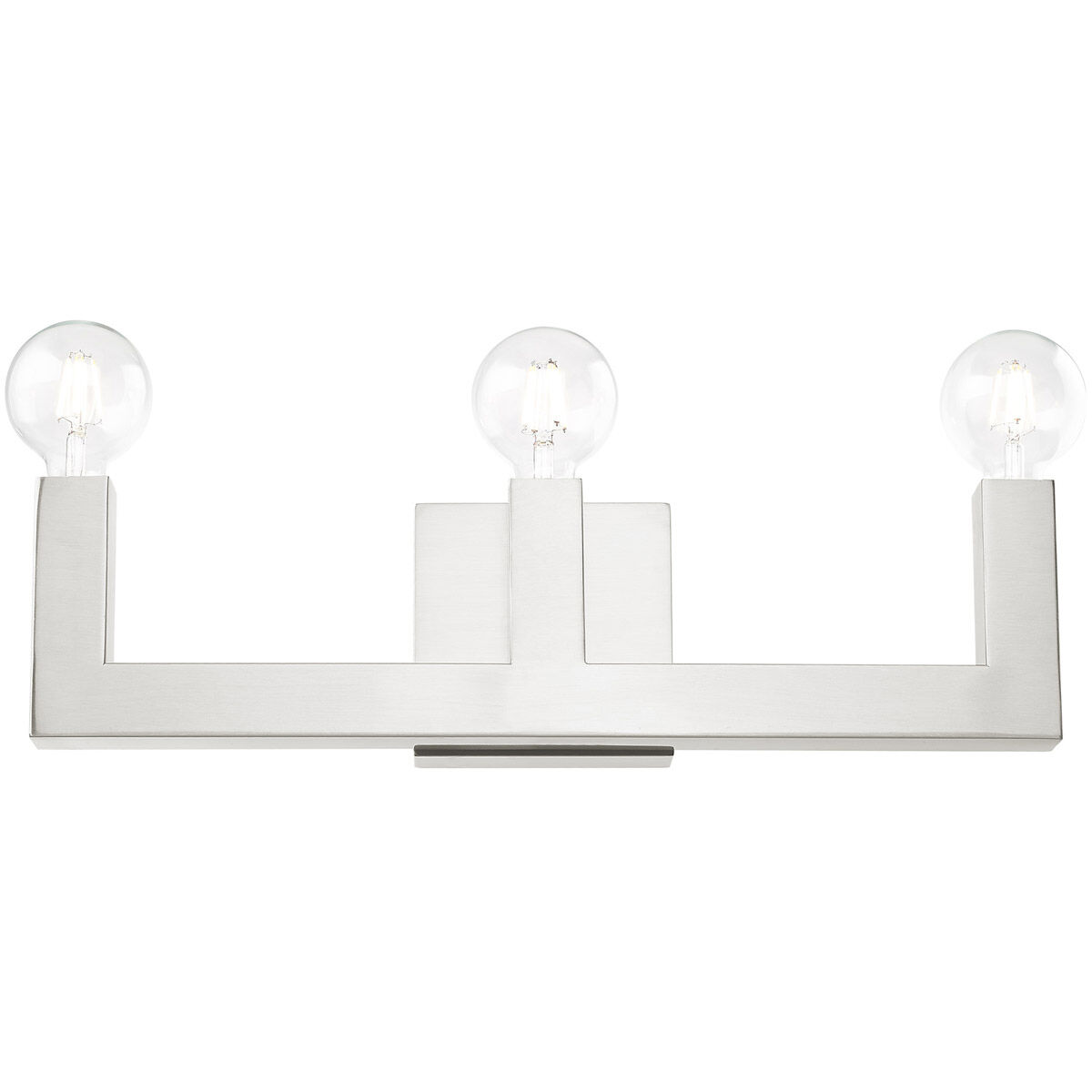 Solna 3 Light 22 inch Brushed Nickel Vanity Sconce Wall Light
