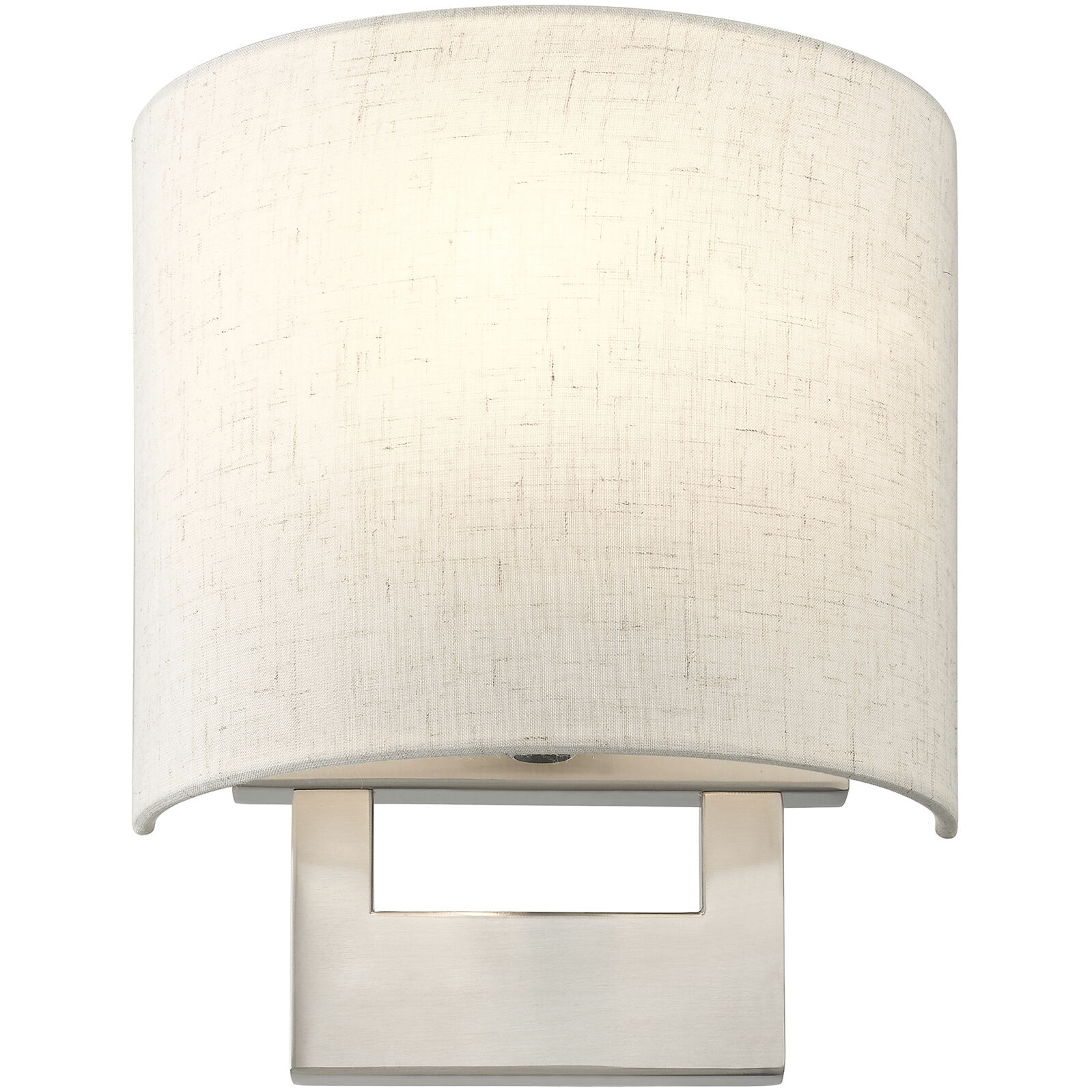 Petite 1 Light 8 inch Brushed Nickel ADA Wall Sconce Wall Light