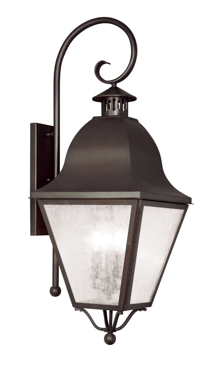 Amwell 4 Light 36 inch Bronze Outdoor Wall Lantern