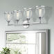 Ashridge 4 Light 35.75 inch Polished Chrome Large Vanity Sconce Wall Light