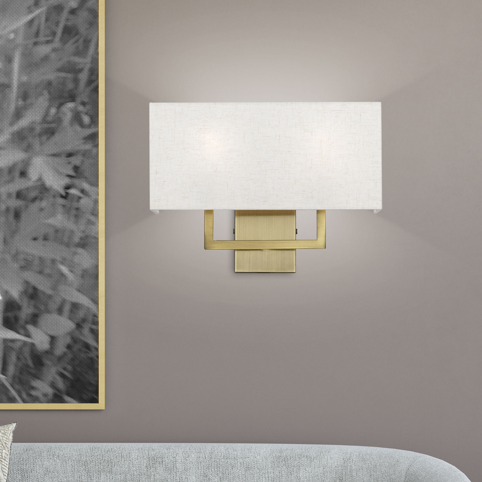 Pierson 2 Light 16 inch Antique Brass ADA Sconce Wall Light