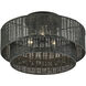 Weavington 3 Light 18 inch Black Semi Flush Mount Ceiling Light, Large