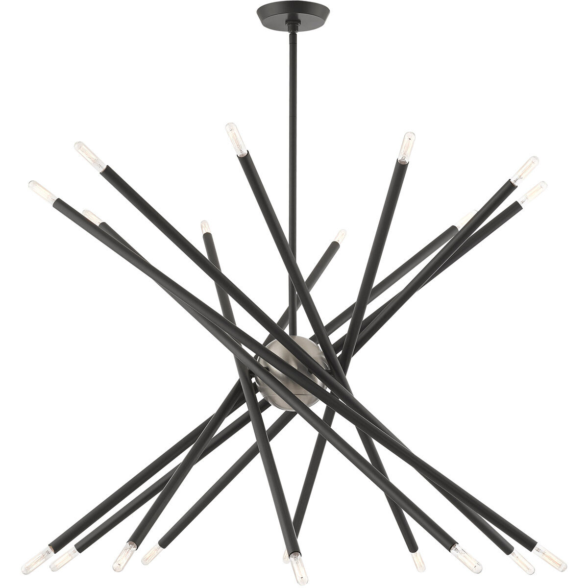 Soho 20 Light 37.5 inch Scandinavian Gray Chandelier Ceiling Light