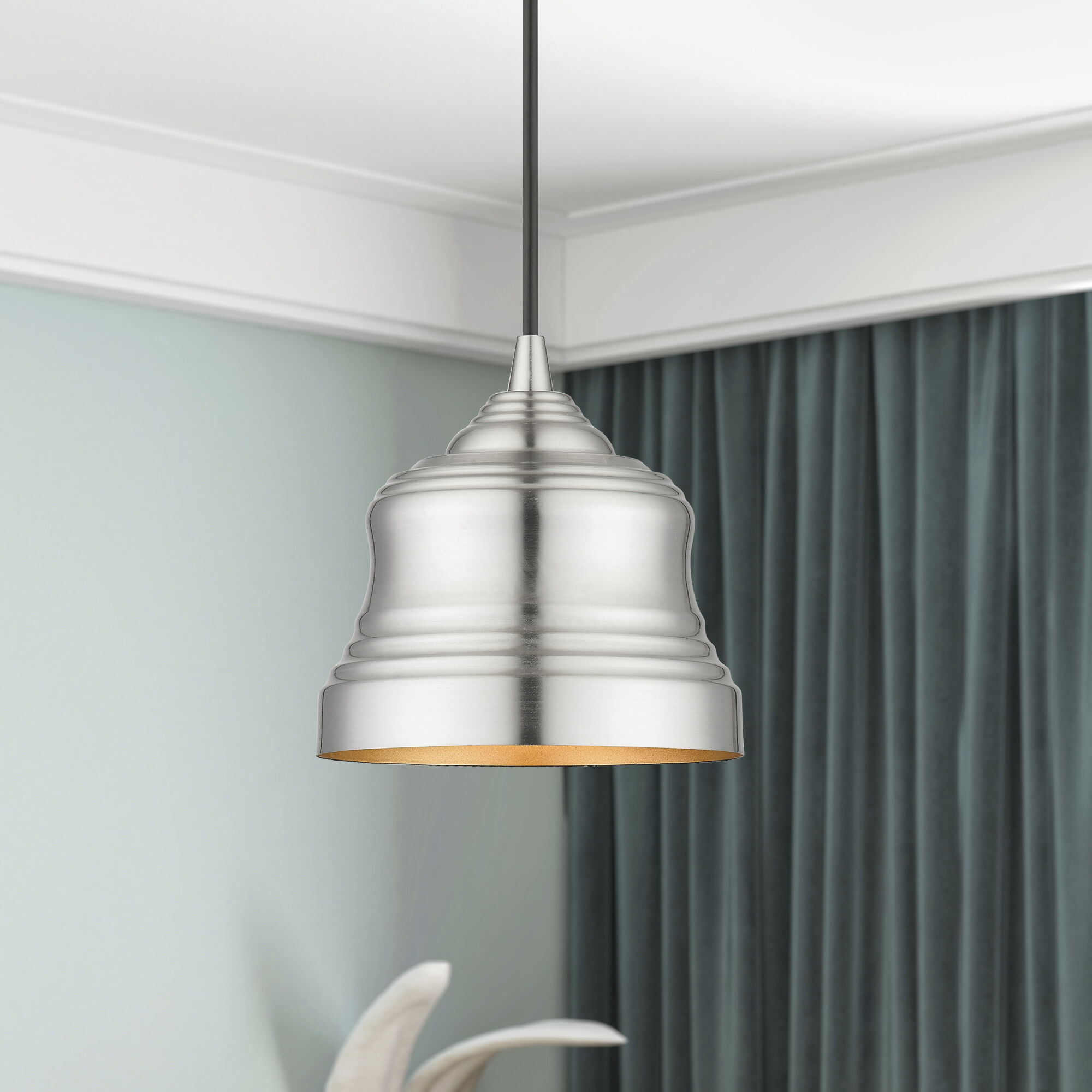 Endicott 1 Light 7 inch Brushed Nickel Pendant Ceiling Light