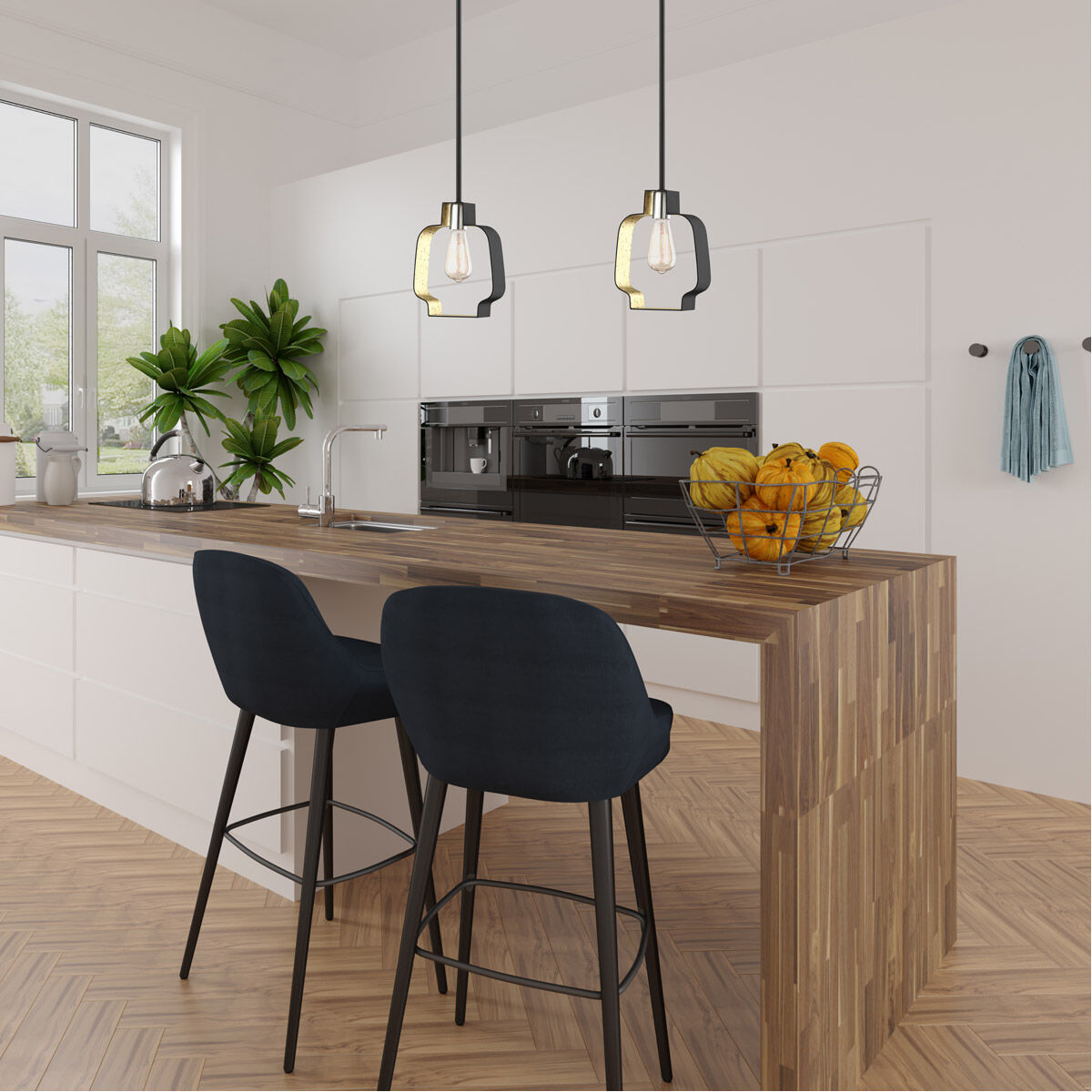 Meadowbrook 1 Light 8 inch Black with Brushed Nickel Accents Pendant Ceiling Light