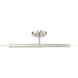 Monaco 2 Light 5.13 inch Brushed Nickel Semi-Flush Ceiling Light