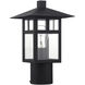 Crestlake 1 Light 11.75 inch Textured Black Outdoor Post Top Lantern