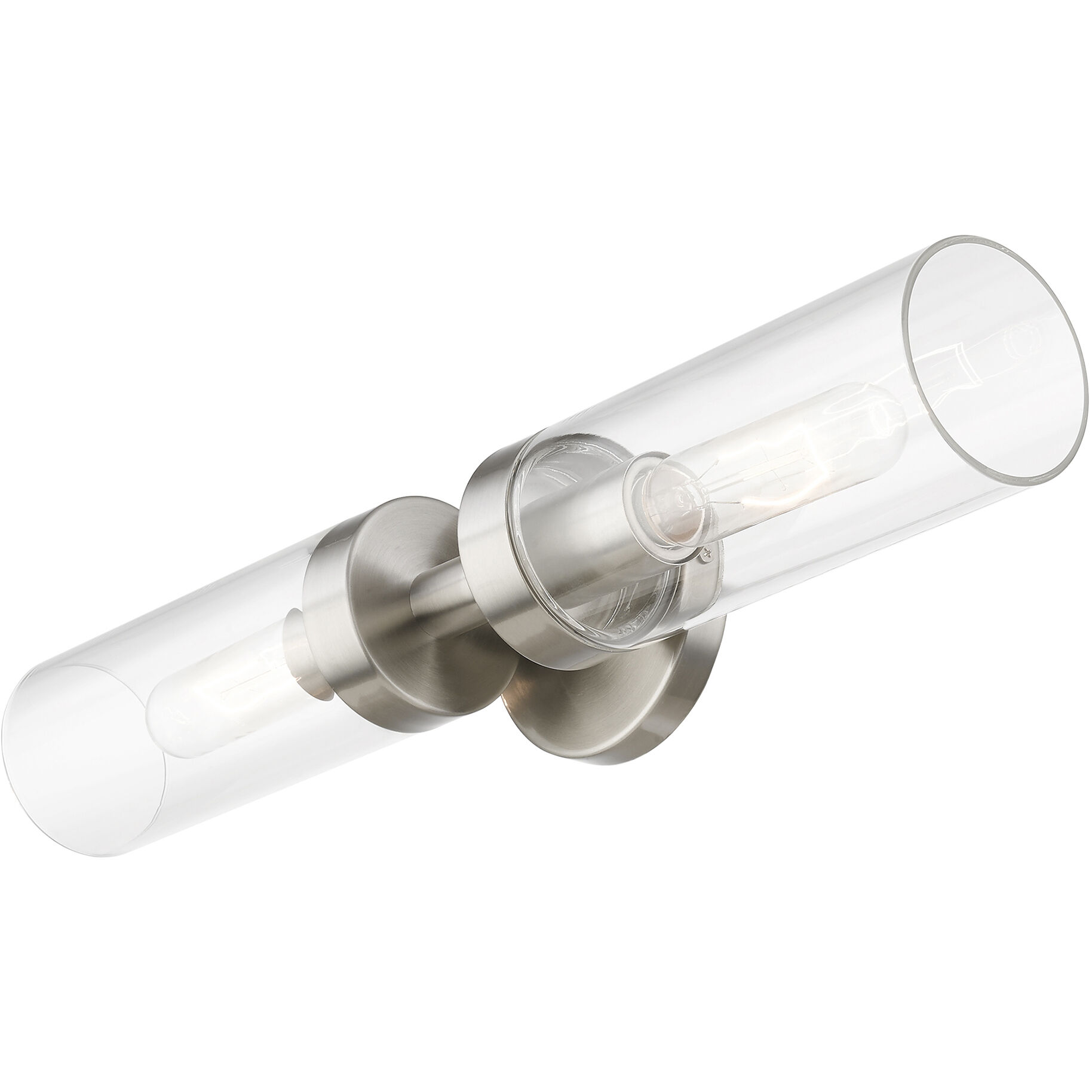 Ludlow 2 Light 4.25 inch Brushed Nickel Vanity Sconce Wall Light