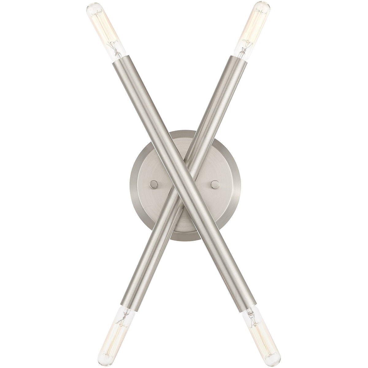 Soho 4 Light 6 inch Brushed Nickel Sconce Wall Light