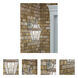 Georgetown 2 Light 20.75 inch Brushed Nickel Outdoor Wall Lantern