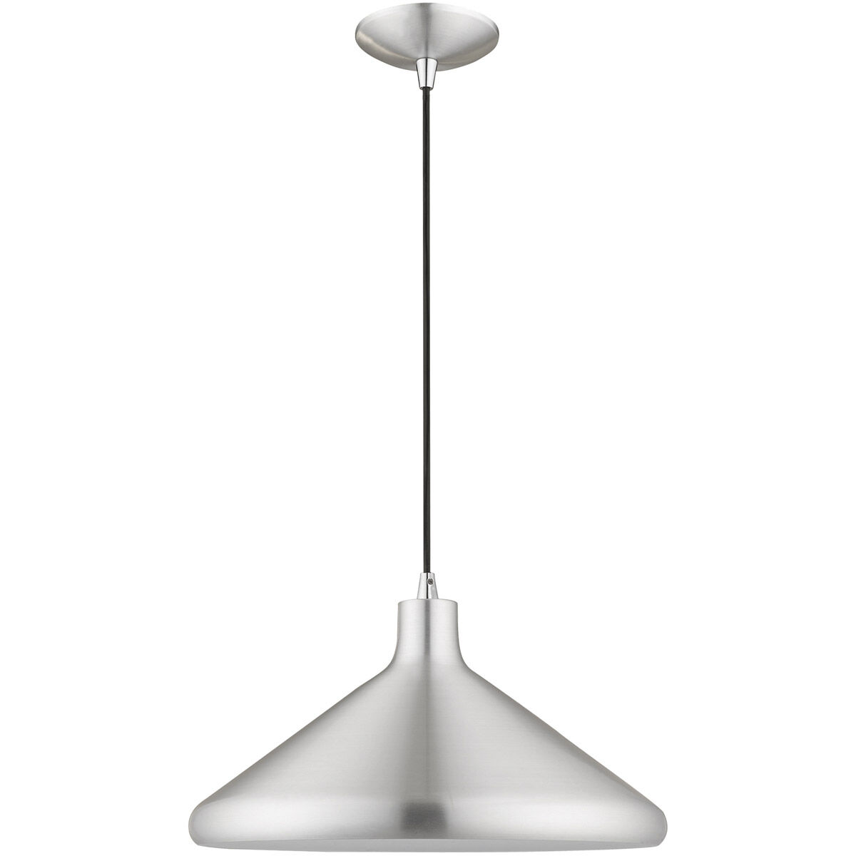 Allison 1 Light 15 inch Brushed Aluminum Mini Pendant Ceiling Light