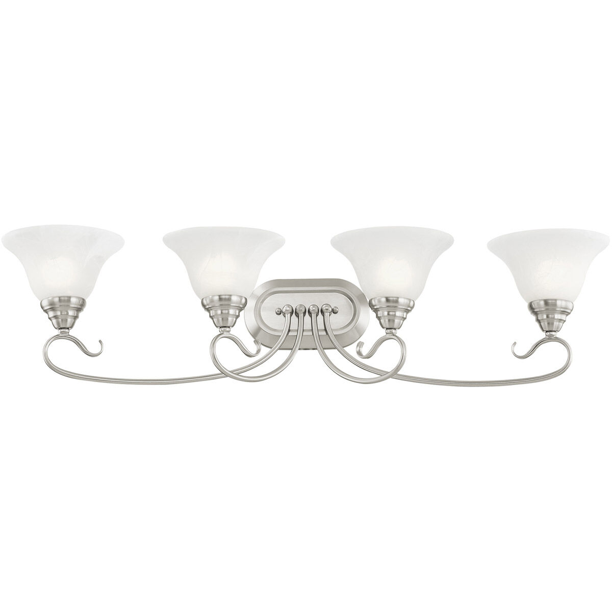 Coronado 4 Light 36 inch Brushed Nickel Bath Vanity Wall Light