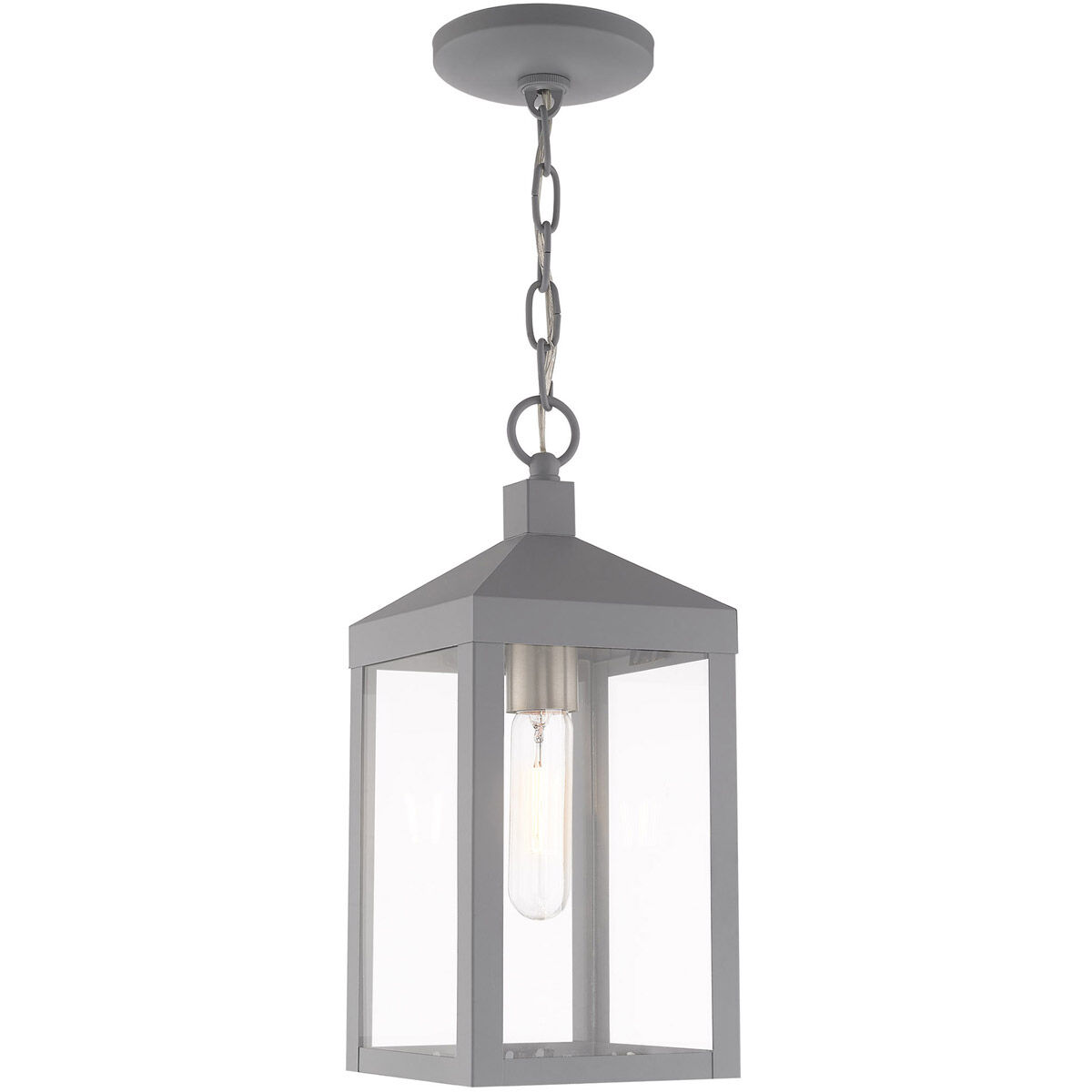 Nyack 1 Light 6.25 inch Nordic Gray Outdoor Pendant Lantern