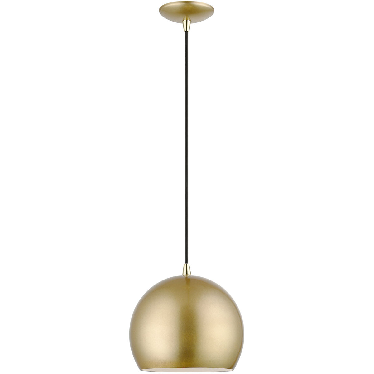 Piedmont 1 Light 10 inch Soft Gold with Polished Brass Accents Pendant Ceiling Light