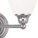 Somerville 2 Light 15 inch Polished Chrome Vanity Sconce Wall Light