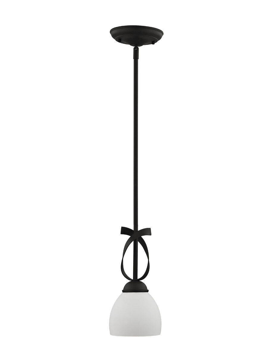 Brookside 1 Light 6 inch Black Mini Pendant Ceiling Light