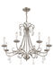 Daphne 8 Light 30 inch Brushed Nickel Chandelier Ceiling Light