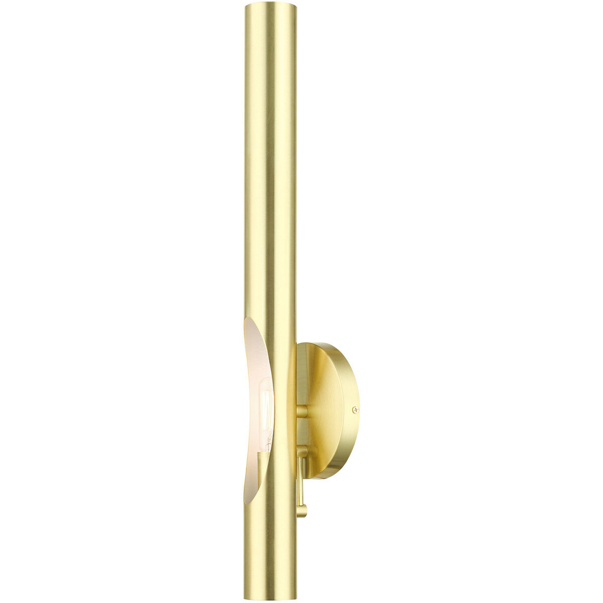 Acra 1 Light 5 inch Satin Brass ADA ADA Single Sconce Wall Light