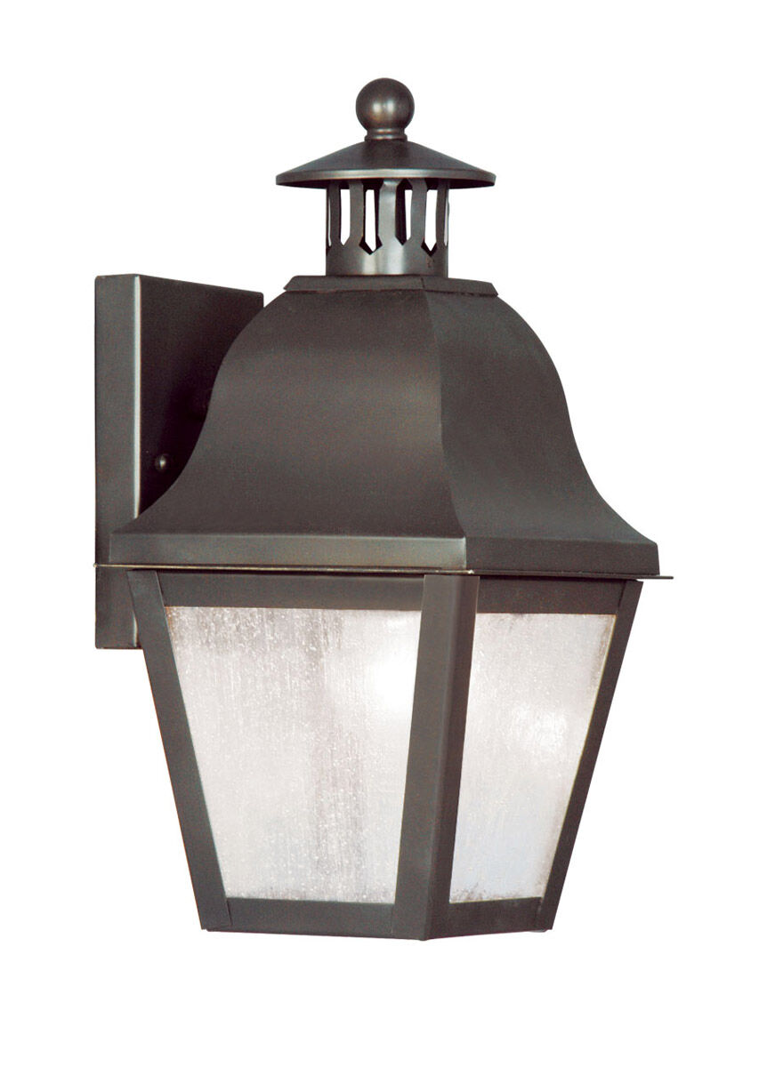 Amwell 1 Light 14 inch Bronze Outdoor Wall Lantern
