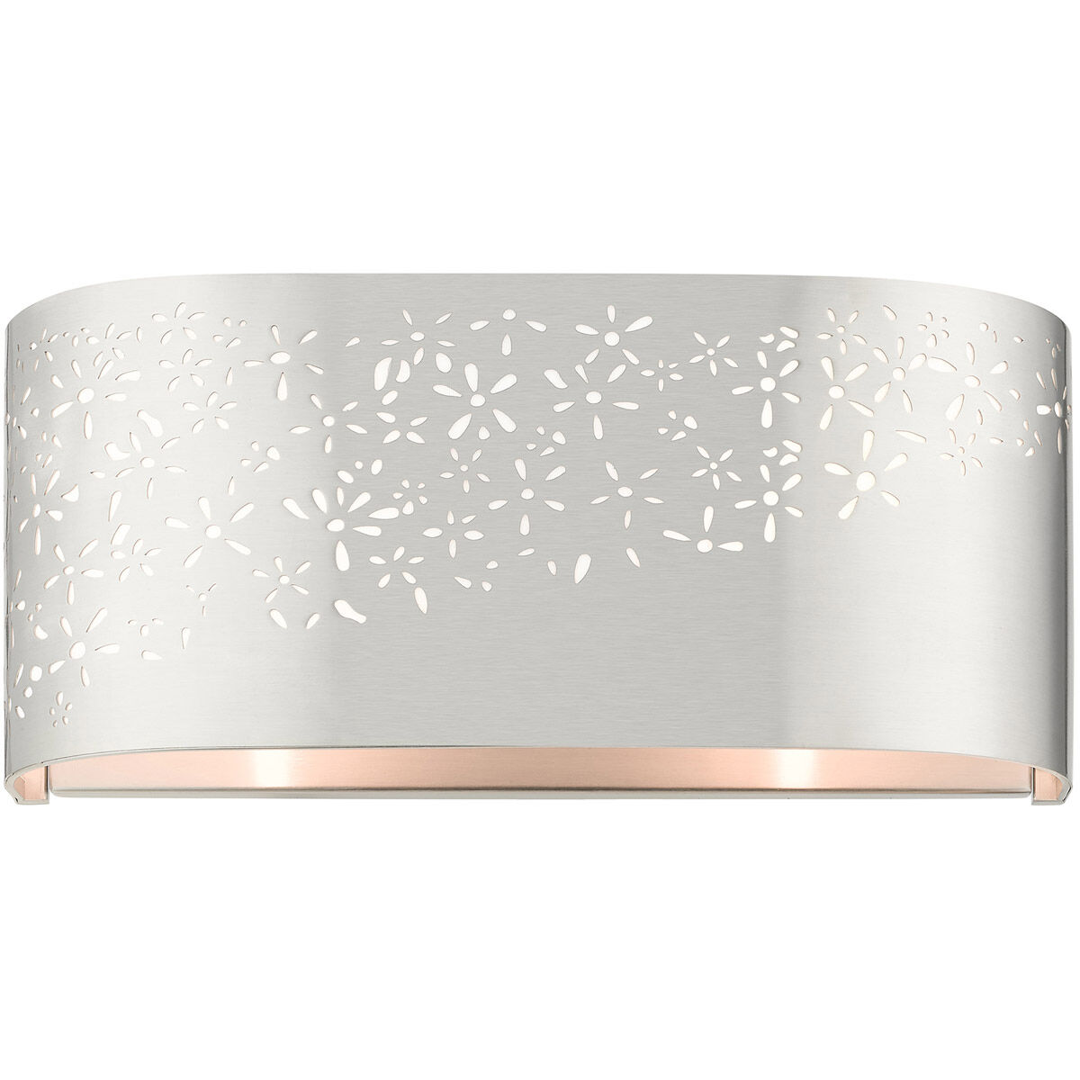 Noria 2 Light 13 inch Brushed Nickel ADA Vanity Sconce Wall Light