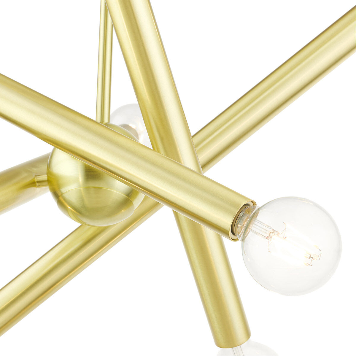 Stafford 8 Light 24 inch Satin Brass Chandelier Ceiling Light