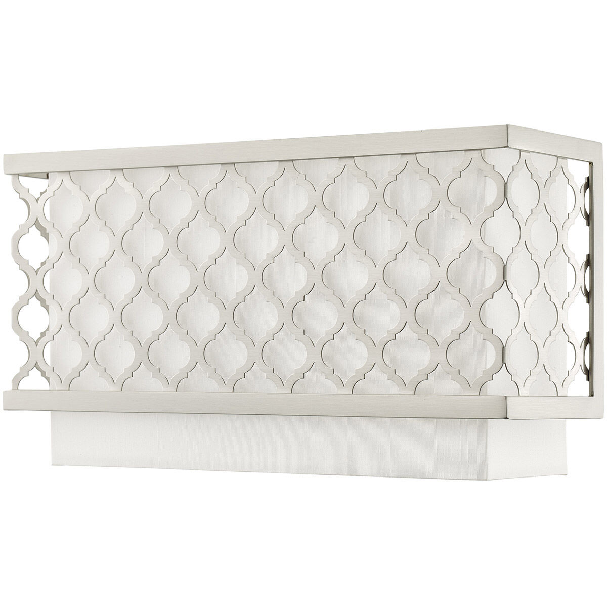 Arabesque 2 Light 13 inch Brushed Nickel ADA ADA Wall Sconce Wall Light